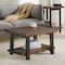 Alaterre Furniture Pomona 27" Metal and Wood Square Coffee Table AMBA1320 - alternate 4
